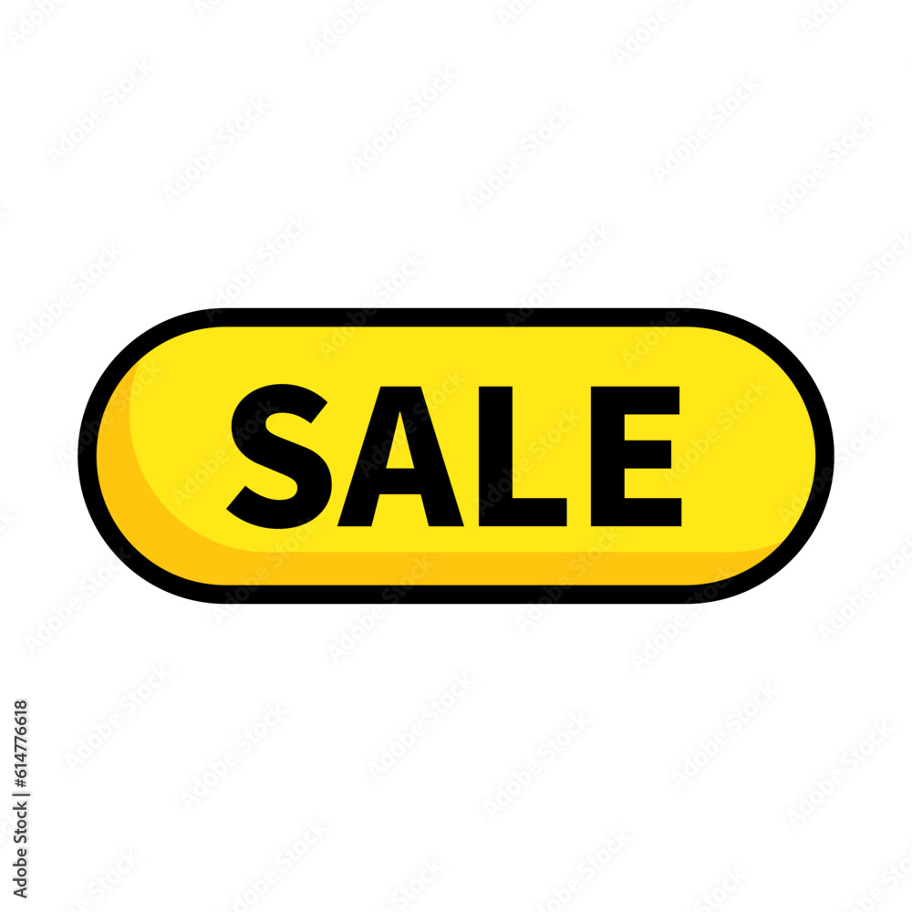 Sale Button In Yellow Color Rectangle Rounded Shape For Advertisement Sale
Sale Button In Yellow Color Rectangle Rounded Shape For Advertisement Sale