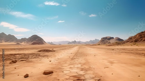 Desert Landscape with Mirage