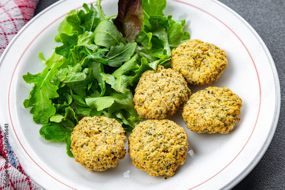 falafel food vegetable bean cutlet ball healthy meal food snack on the table copy space food background rustic top view falafel food vegetable bean cutlet ball healthy meal food snack on the table copy space food background rustic top view