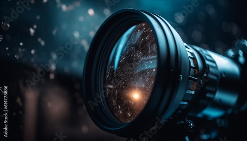 Photographer captures stunning close up of illuminated galaxy using technology generated by AI