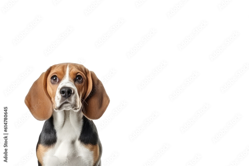 Beagle dog transparent background, PNG ,Generative AI