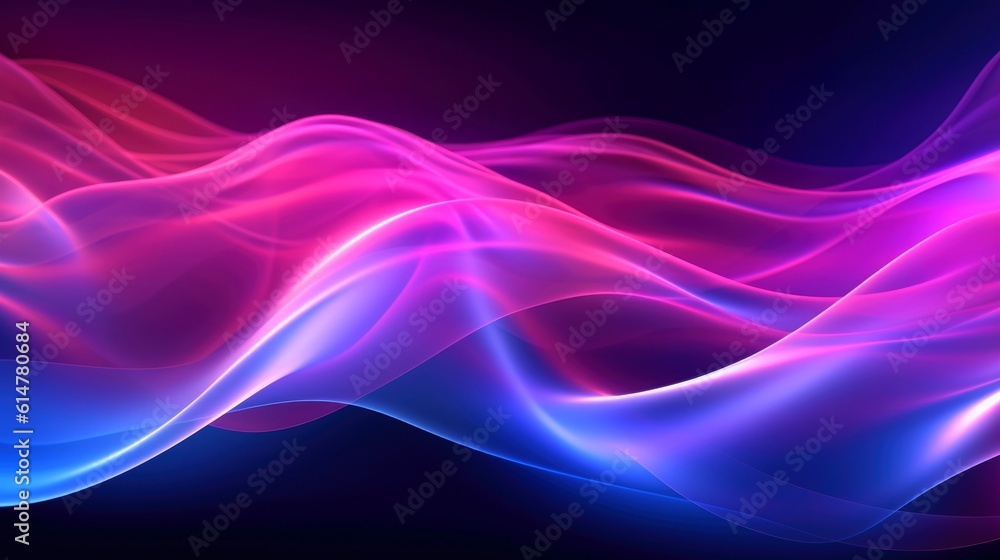 Abstract multicolor wavy line of light, neon glowing lines, magic energy space light concept, abstract background wallpaper design, Generative AI illustration Abstract multicolor wavy line of light, neon glowing lines, magic energy space light concept, abstract background wallpaper design, Generative AI illustration