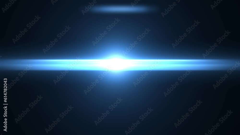 Vidéo Stock Blue light leak lens flare burst. digital lens flare, blue ...