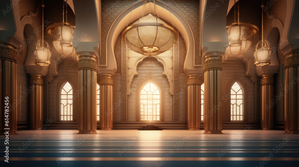 An Islamic background for a Mosque, a background for Ramadan.