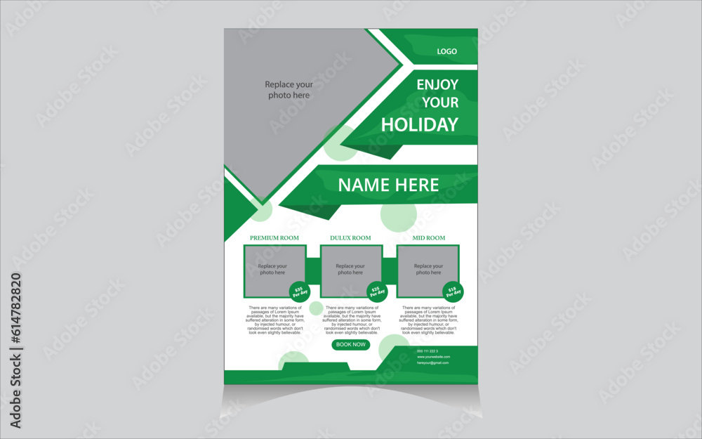 Obraz premium Vector Corporate Flyer Design Template