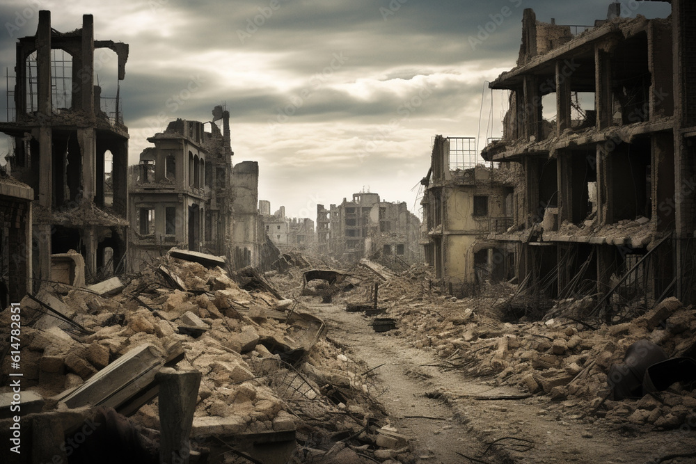 postwar city collapse, postwar world collapse, civil war, war