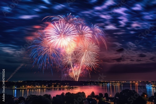 4th july fireworks. Generative Ai