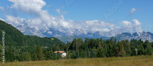 view of the mountains