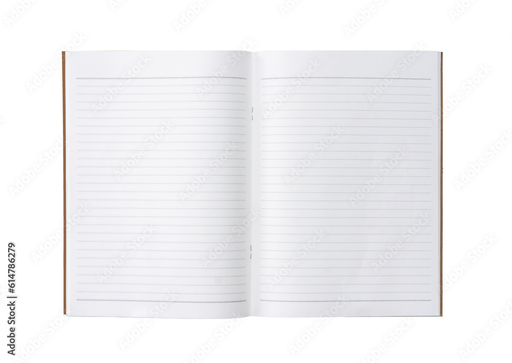 Open blank notebook isolated on transparent background Open blank notebook isolated on transparent background