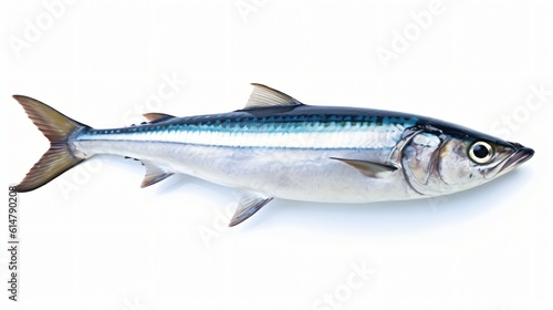 mackerel takes center stage against a pristine white background