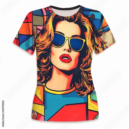 women wear sunglasses, Y2K t-shirt concept.