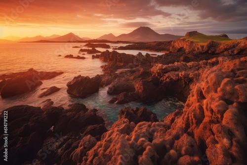 Stunning landscapes in Galapagos Islands Ecuador, Generative AI