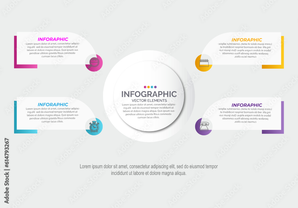 Business infographic label design collection Business infographic label design collection