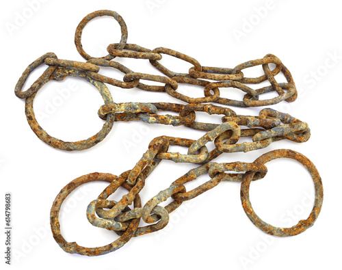 Old rusty chain. photo