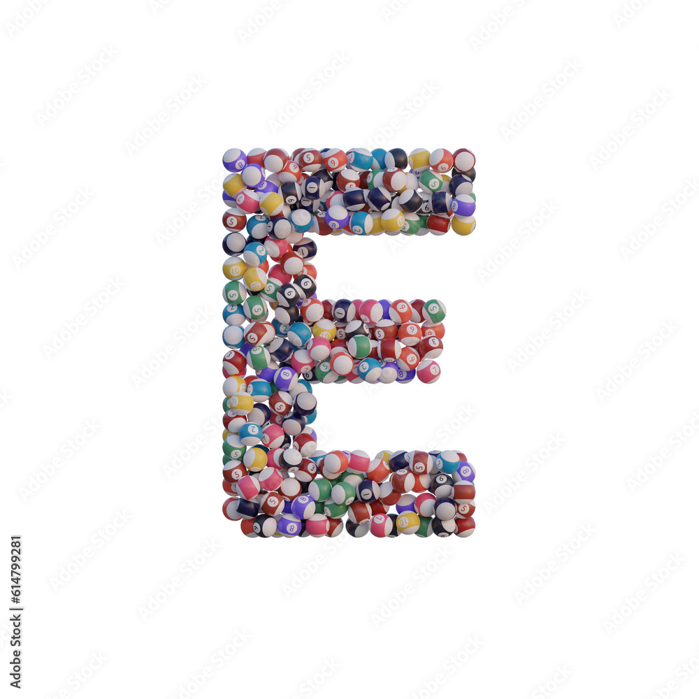 Billiard Balls 3D Alphabet or PNG Letters Billiard Balls 3D Alphabet or PNG Letters