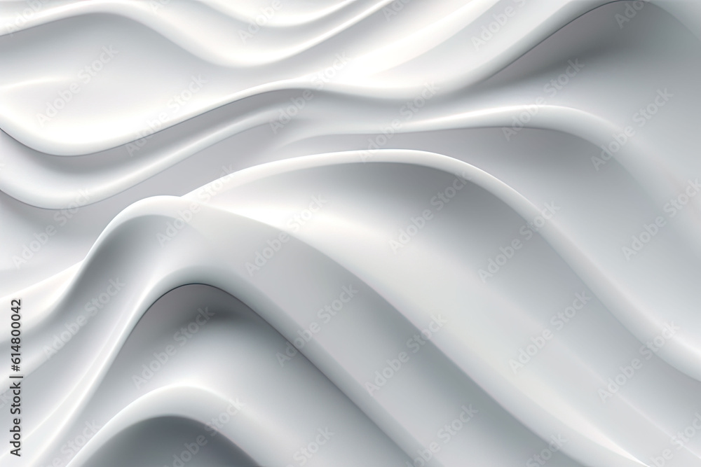 White 3D Undulating lines arranged to create a Light White 3D Undulating lines arranged to create a Light