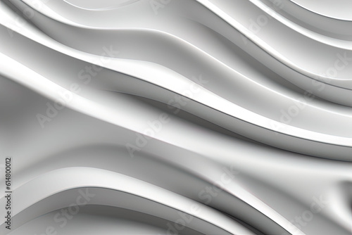 White 3D Undulating lines arranged to create a Light 