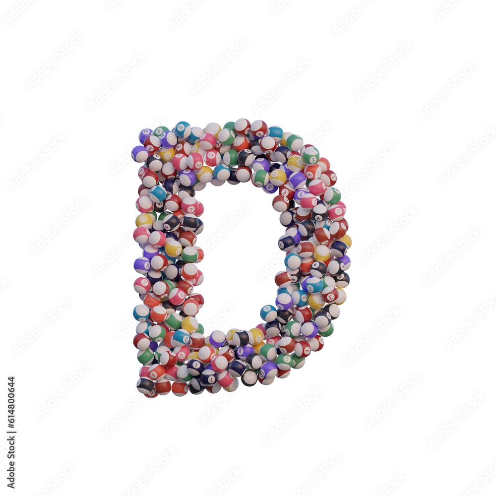 Billiard Balls 3D Alphabet or PNG Letters Billiard Balls 3D Alphabet or PNG Letters