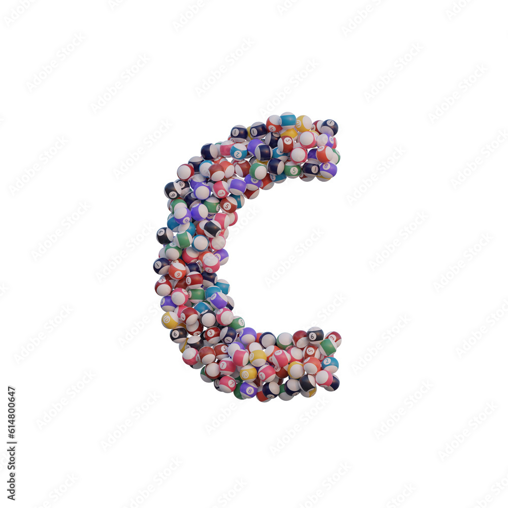Billiard Balls 3D Alphabet or PNG Letters Billiard Balls 3D Alphabet or PNG Letters