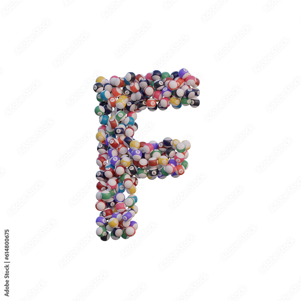 Billiard Balls 3D Alphabet or PNG Letters Billiard Balls 3D Alphabet or PNG Letters