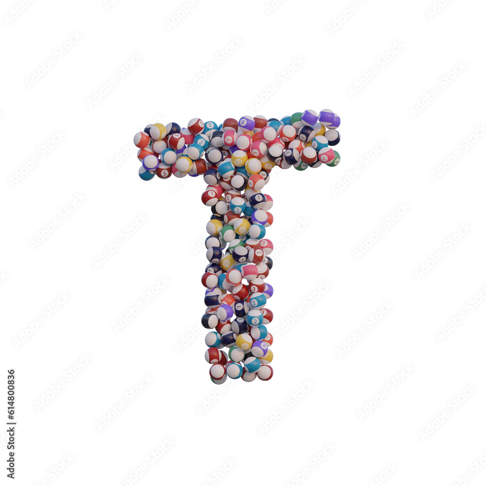 Billiard Balls 3D Alphabet or PNG Letters Billiard Balls 3D Alphabet or PNG Letters