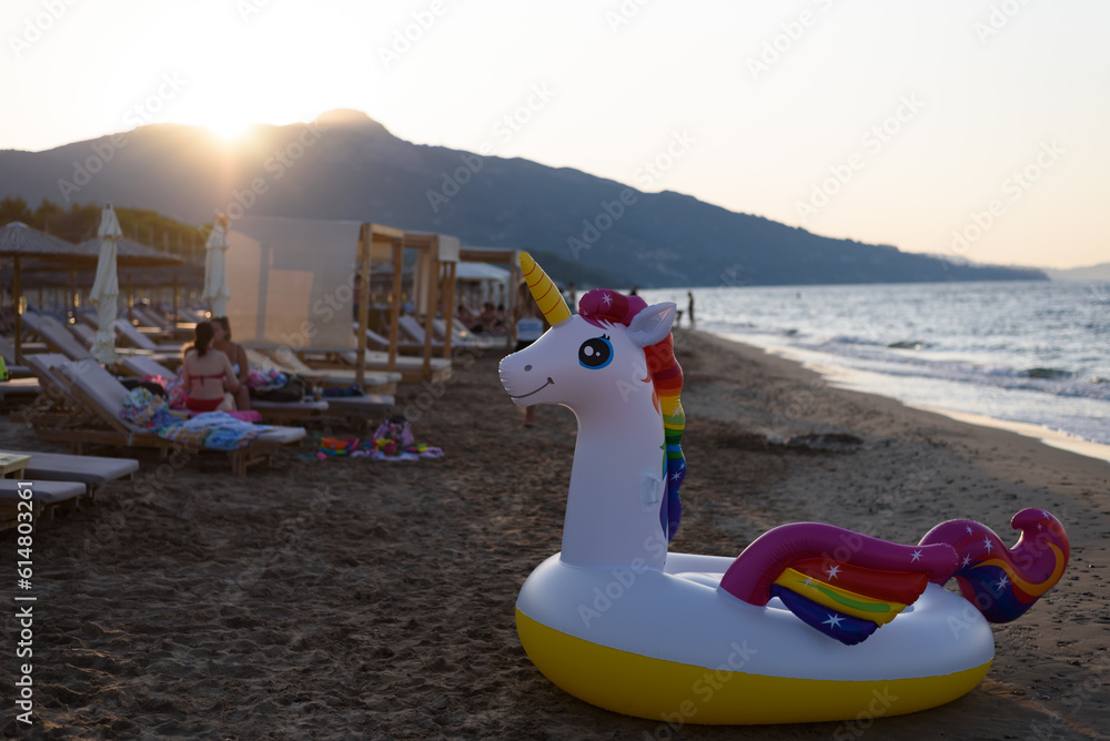 at the beach