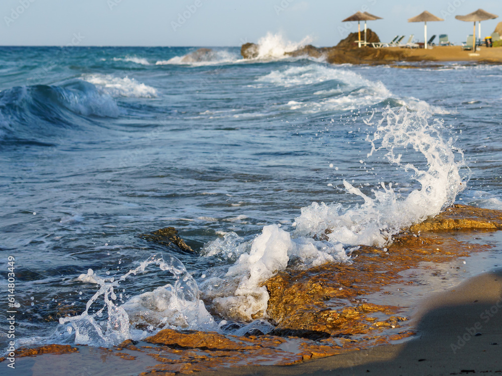 waves on the beach
