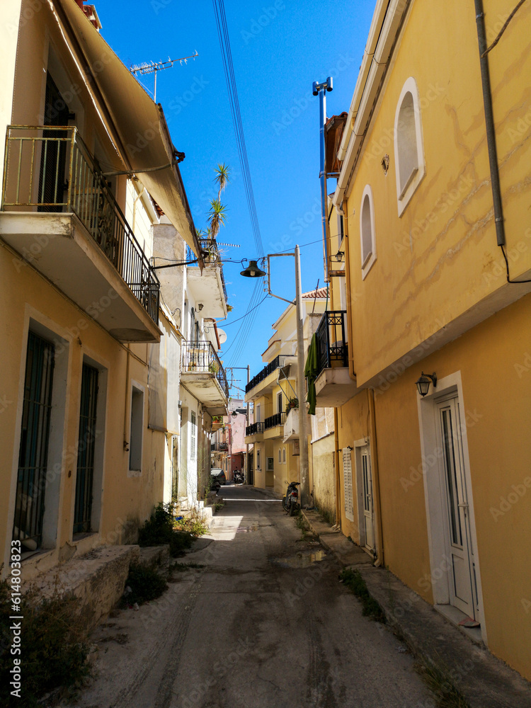 street in the town on Zakynthos
