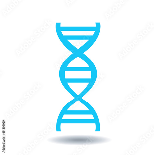 DNA icon in flat design