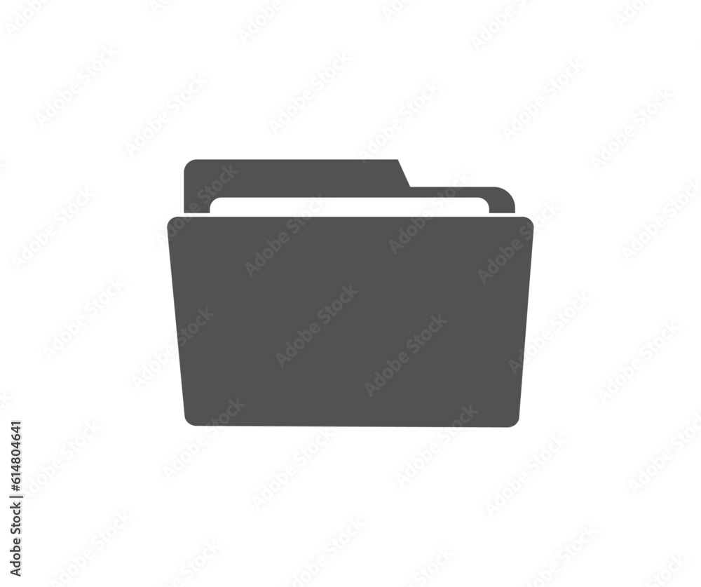 Folder icon. Document icon. Flat open folder icon set for paper vector design and illustration. Folder icon. Document icon. Flat open folder icon set for paper vector design and illustration.