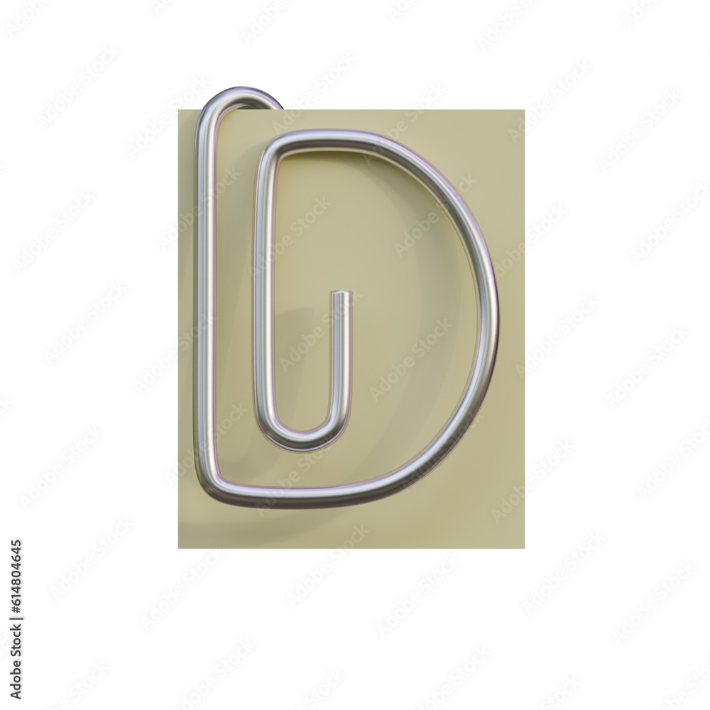 Office Pin 3D Alphabet or PNG Letters Office Pin 3D Alphabet or PNG Letters