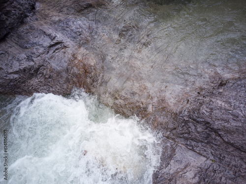 water flowing through the river