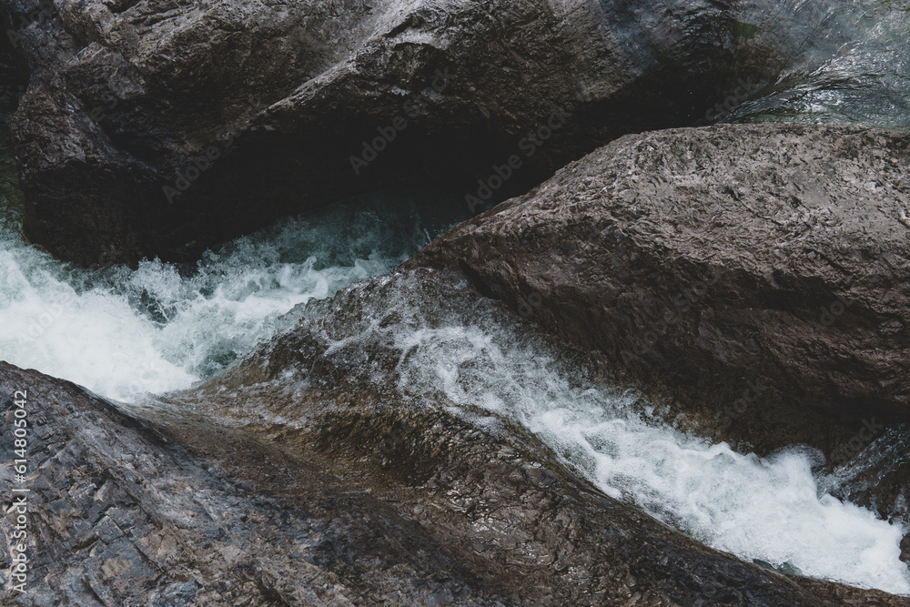 stream on the rocks