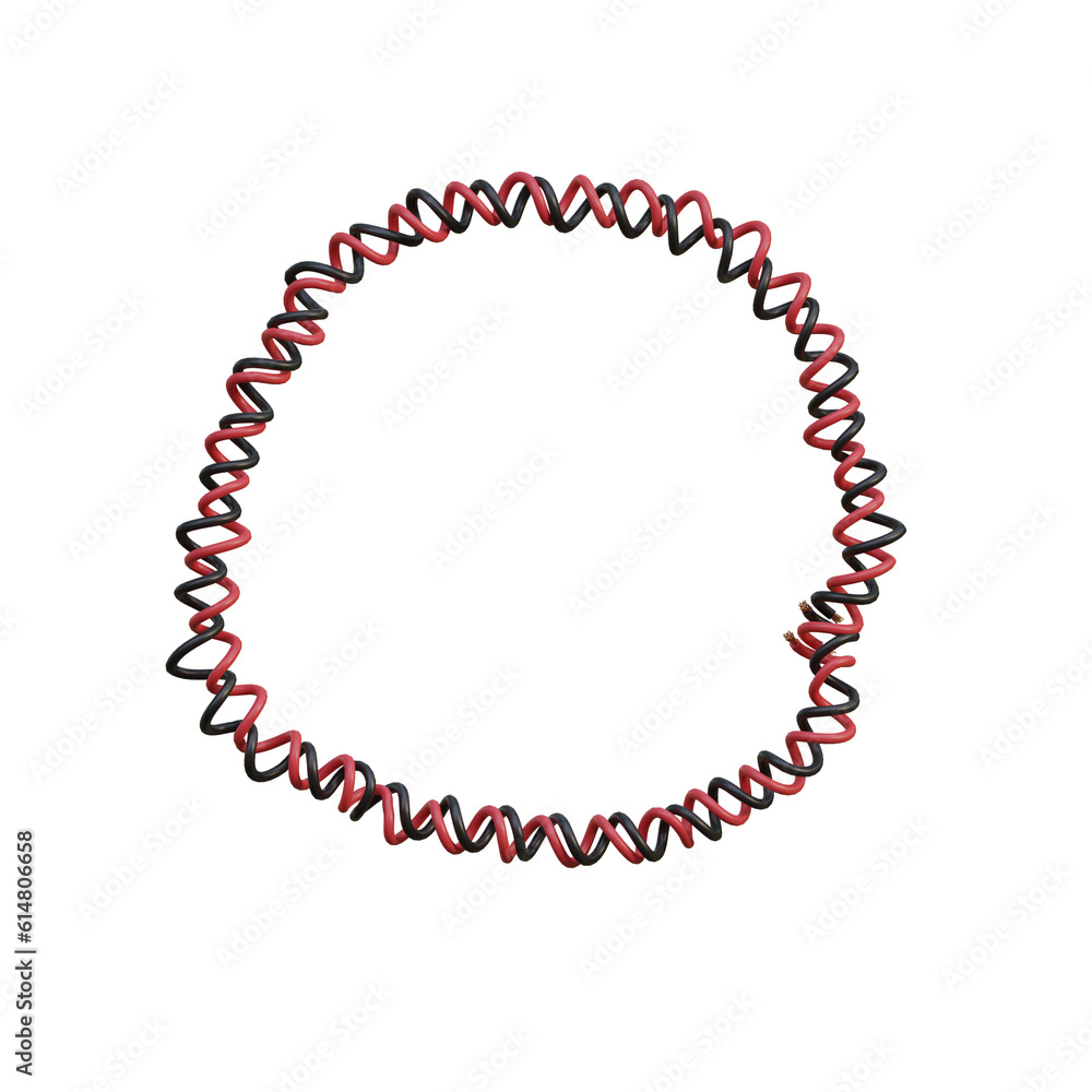 Twisted Electric Cable 3D Alphabet or PNG Letters Twisted Electric Cable 3D Alphabet or PNG Letters