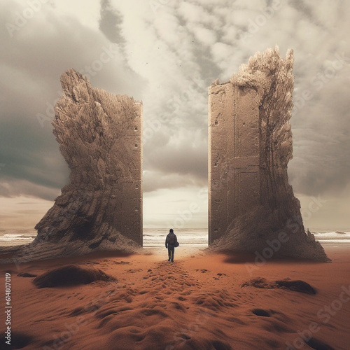Gate in ruins
