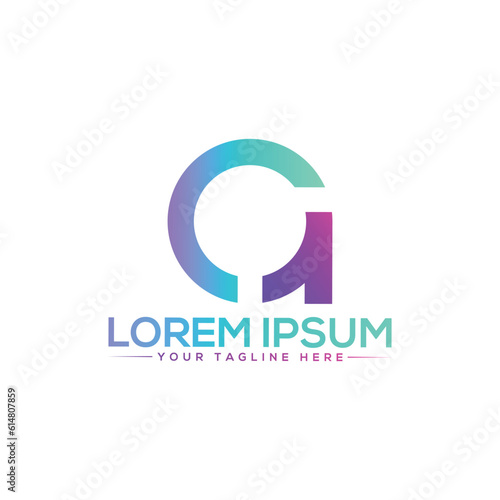 Unique and modern ca letter logo design