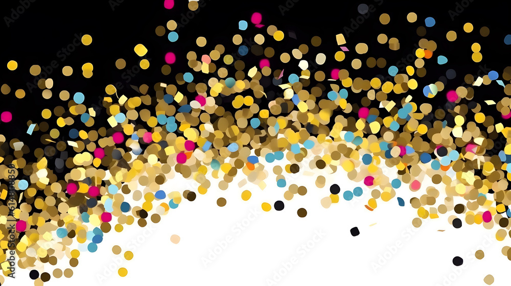 Party celebration, confetti scattering background. AI generated Party celebration, confetti scattering background. AI generated