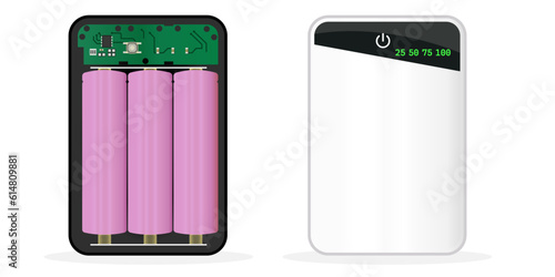 Battery charger cover power bank case 3 Pcs 18650 diy box 3 USB ports