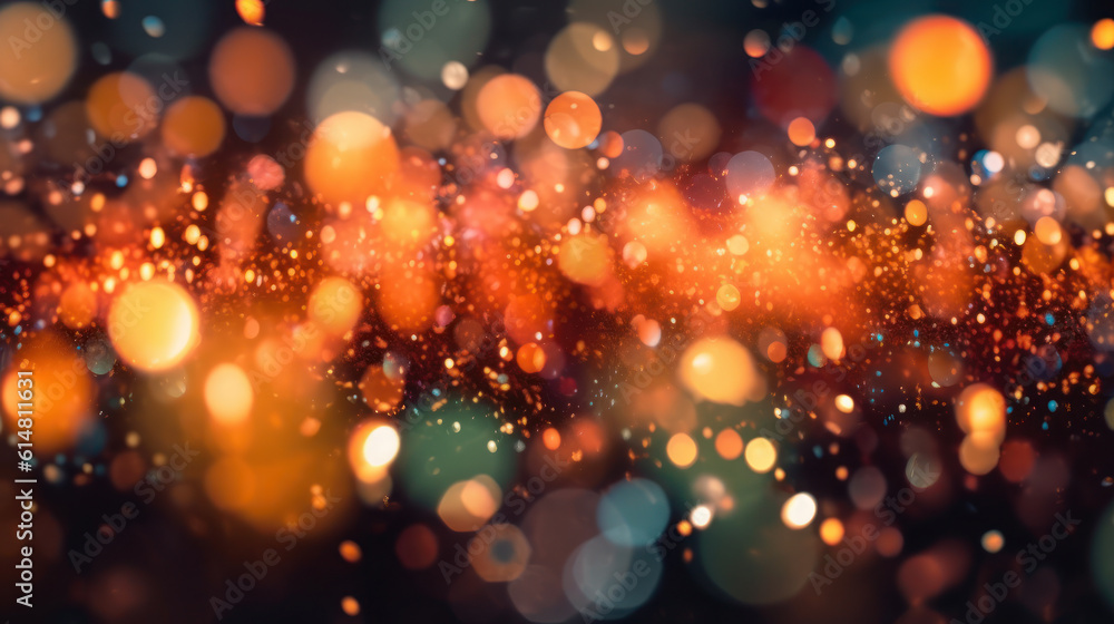 Fireworks Fantasia: Enchanting Bokeh Display. Generative AI Fireworks Fantasia: Enchanting Bokeh Display. Generative AI