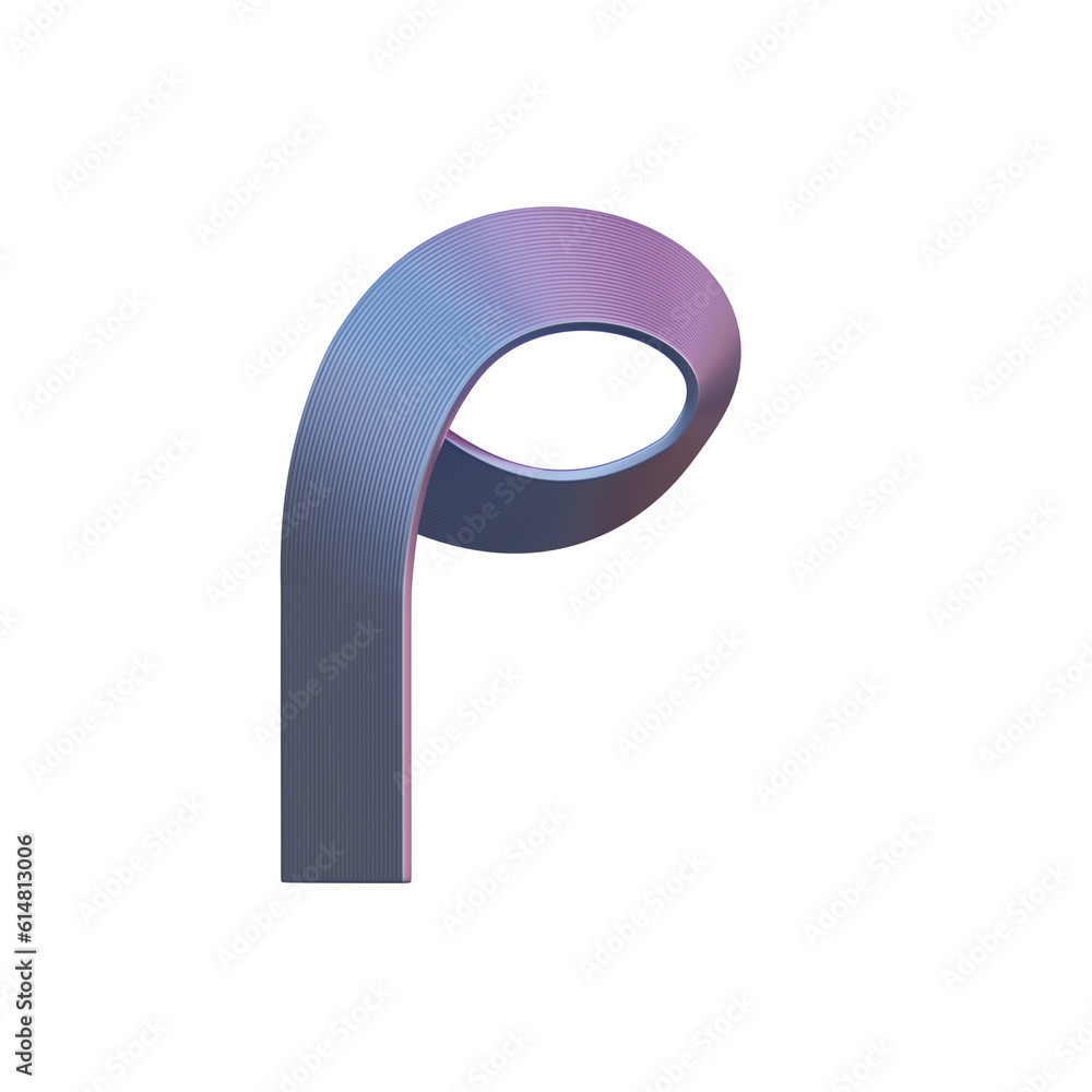Gradient Waves 3D Alphabet or PNG Letters Gradient Waves 3D Alphabet or PNG Letters
