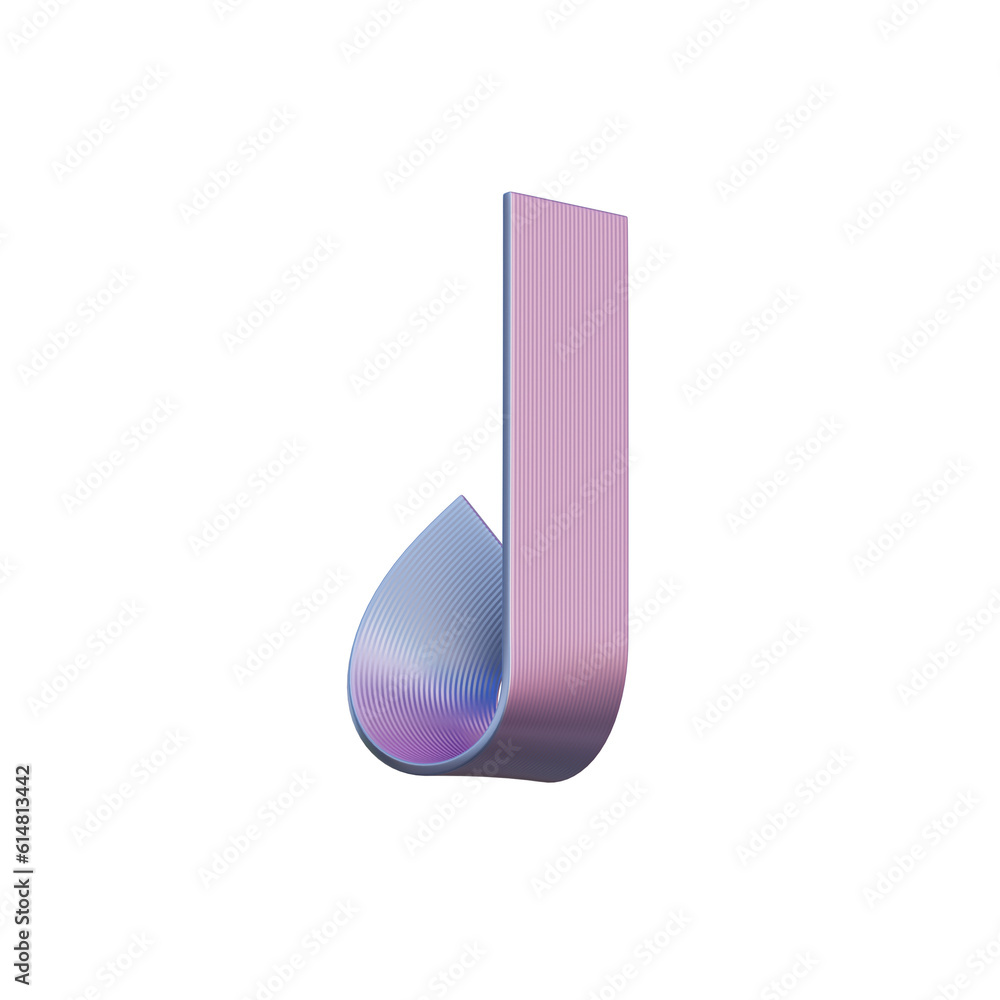 Gradient Waves 3D Alphabet or PNG Letters Gradient Waves 3D Alphabet or PNG Letters