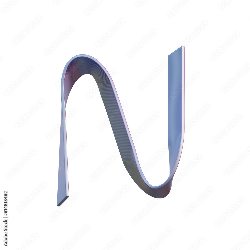 Gradient Waves 3D Alphabet or PNG Letters Gradient Waves 3D Alphabet or PNG Letters
