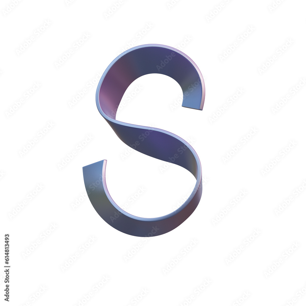 Gradient Waves 3D Alphabet or PNG Letters Gradient Waves 3D Alphabet or PNG Letters