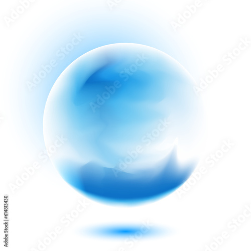 Sapphire sphere of magic water element enchantment magic spell planet then elements
