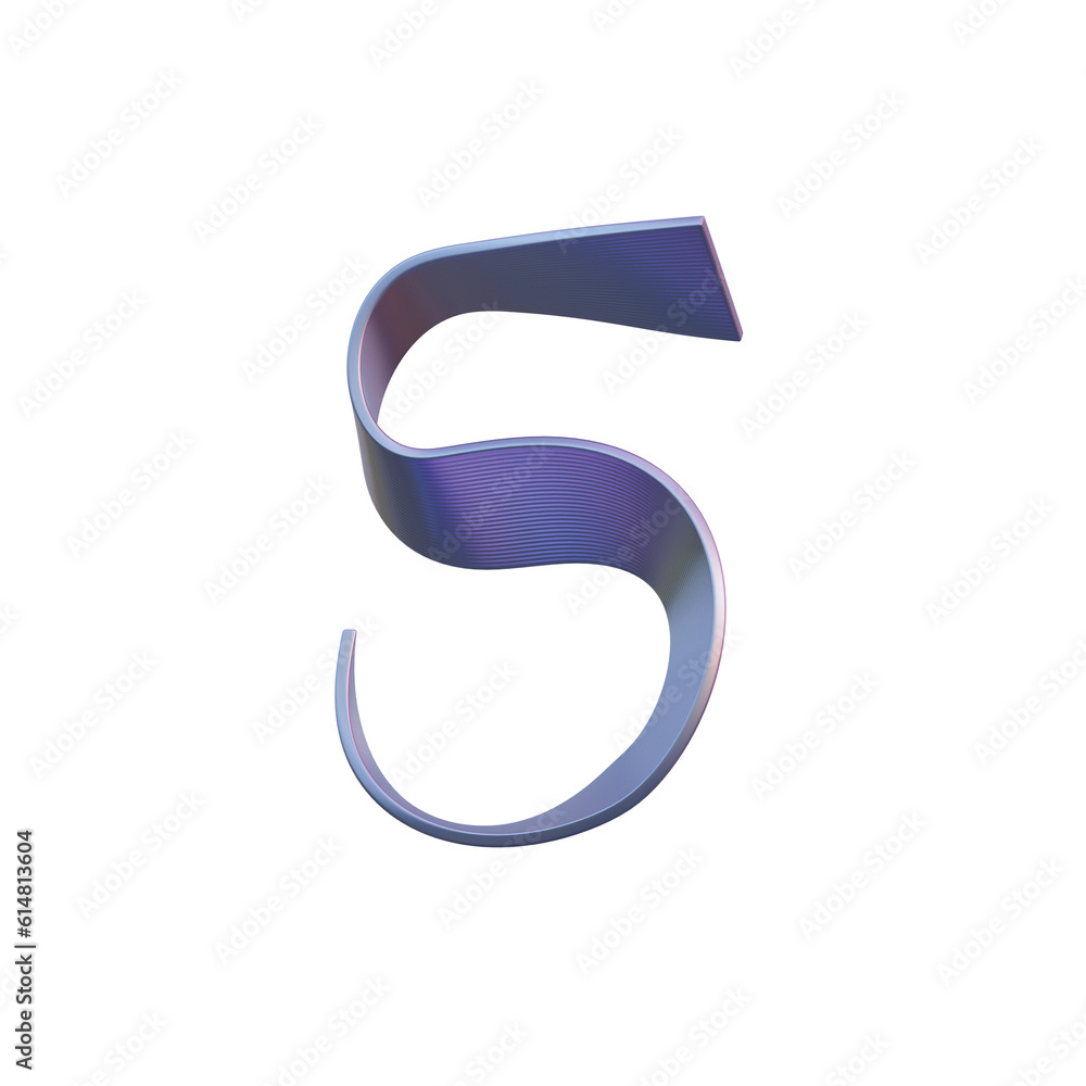 Gradient Waves 3D Alphabet or PNG Letters Gradient Waves 3D Alphabet or PNG Letters