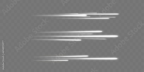 Vector comet with large dust. Falling Star. Glow light effect. Vector illustration isolated.