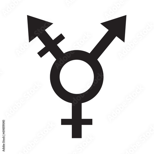 LGBT gender symbol icon vector image