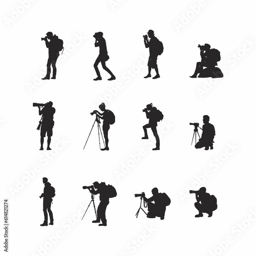 set of photograper vector illustration photo