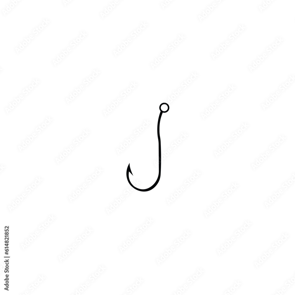 Fishing hook for fishing. Vector drawing. Fishing hook for fishing. Vector drawing.