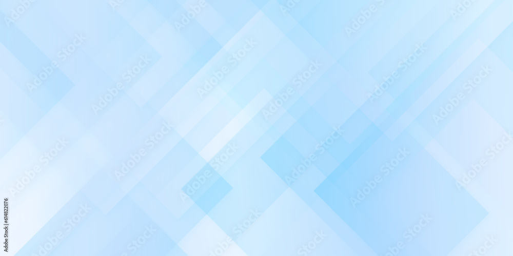 Modern and minimalistic soft blue or white gradient color abstract background with space for text and triangle and geometric square shape and light blue seamless retro pattern geometric shapes.	
